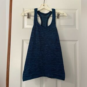 Lululemon Swiftly Tech Racerback Tank Top- Prism Stripe Turquoise Tide Multi